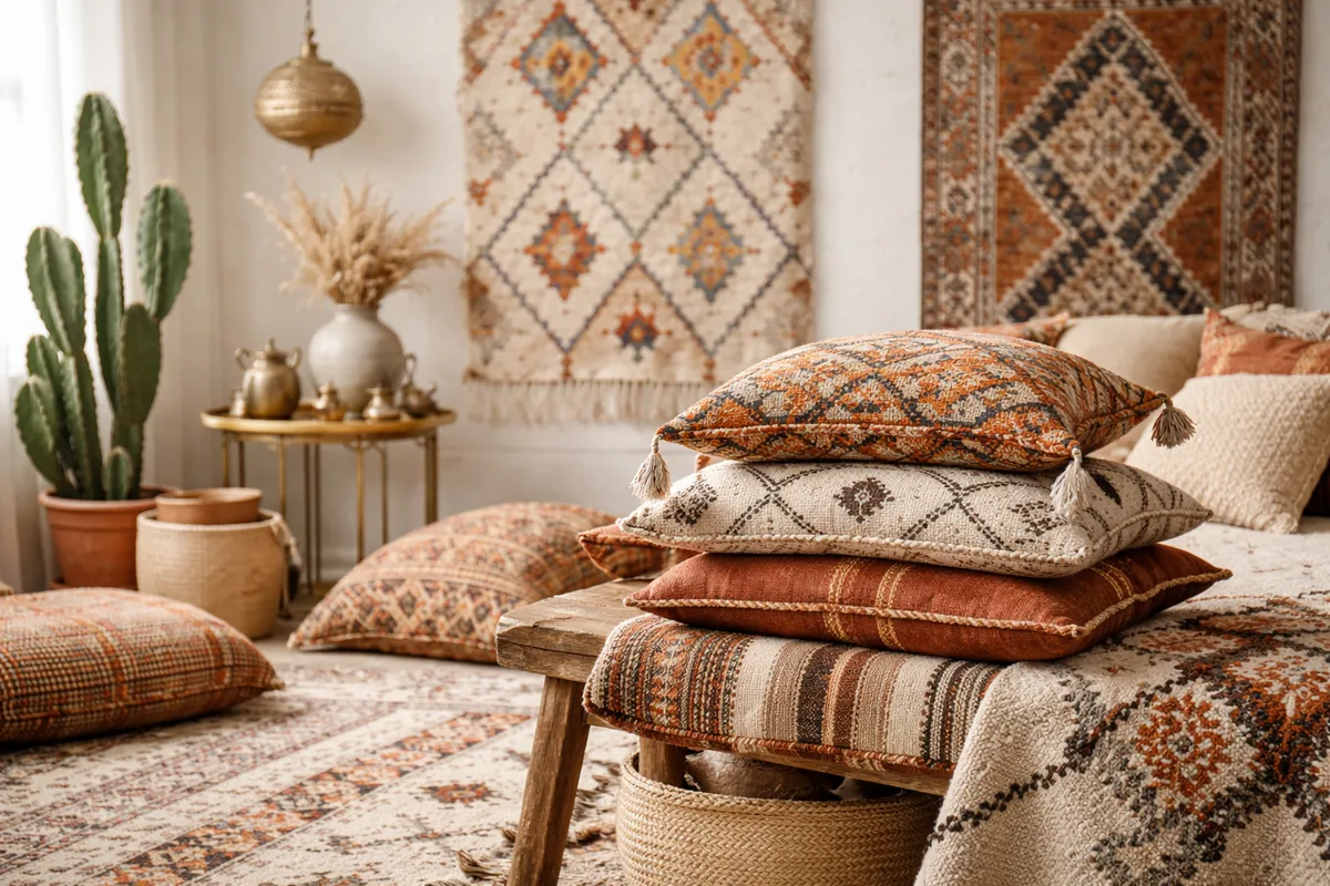 Où acheter des textiles faits main marocains et comment les utiliser dans votre décoration intérieure ?